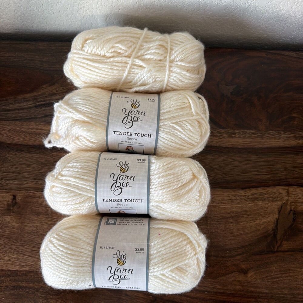 Yarn Bee Tender Touch Fleece 4 3oz 135 Yds Crochet Blanket